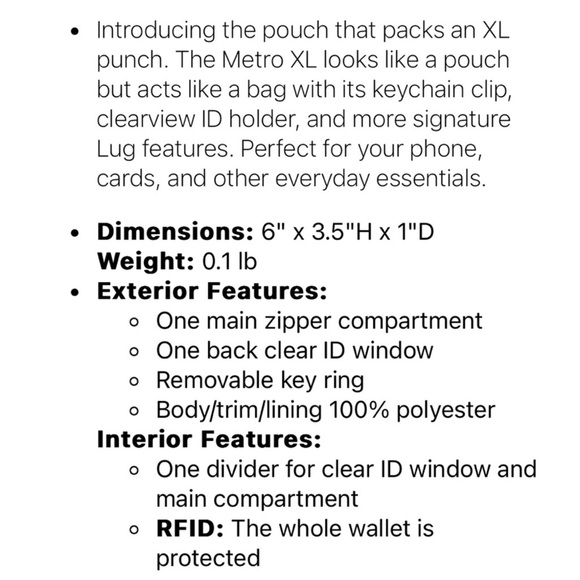 NWT LUG Metro XL pouch Camo taupe - Picture 9 of 9